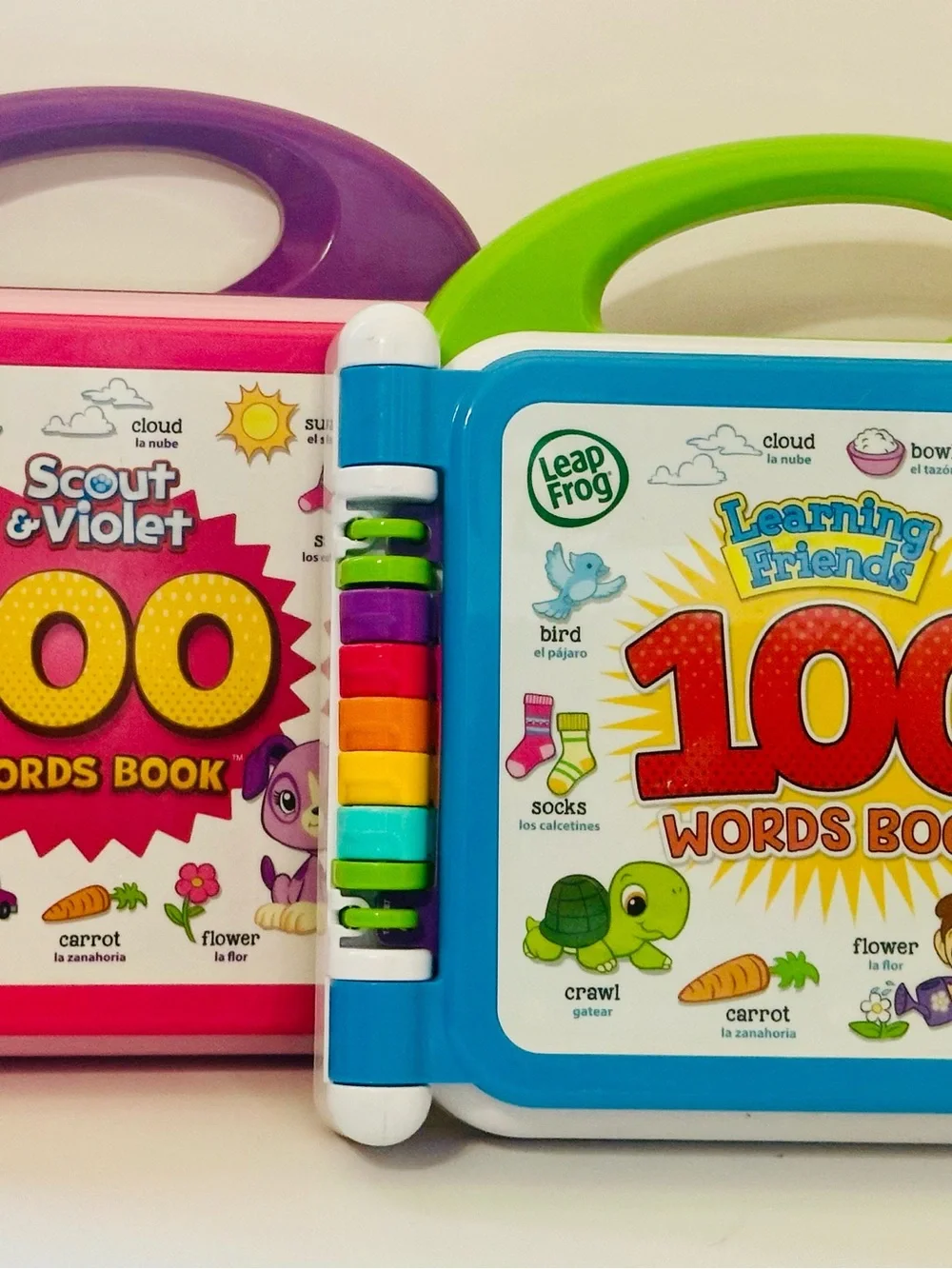 LeapFrog Learning Friends and Scout & Violet 100 Words Books